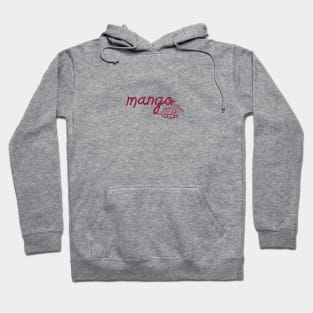 mango - maroon red - with sketch Hoodie